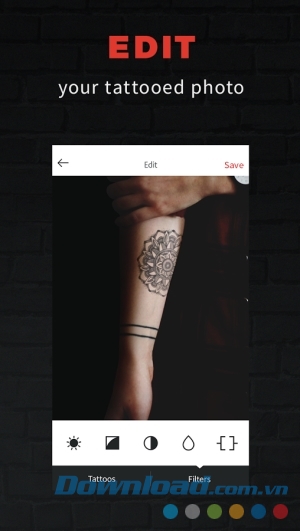 InkHunter cho Android có tính năng chỉnh sửa hình đơn giản