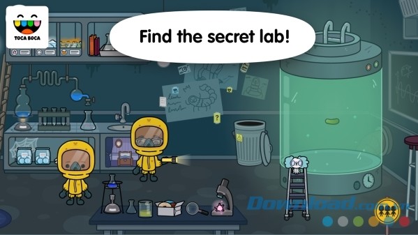 Khám phá phòng thí nghiệm bí mật của Toca Life: Hospital cho Android 