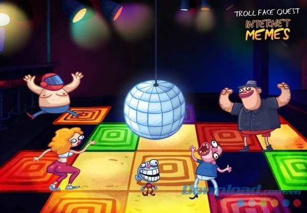 Gặp gỡ các nhân vật troll huyền thoại trong Troll Face Quest Internet Memes cho Android 