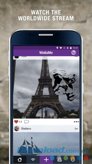 WallaMe cho Android ngắm tường AR khắp thế giới