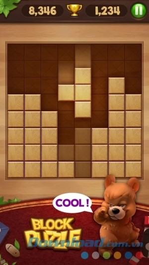 Đồ họa game Wood Block Puzzle cho Android