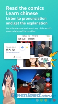 Ứng dụng học Tiếng Trung Manga Mandarin cho Android