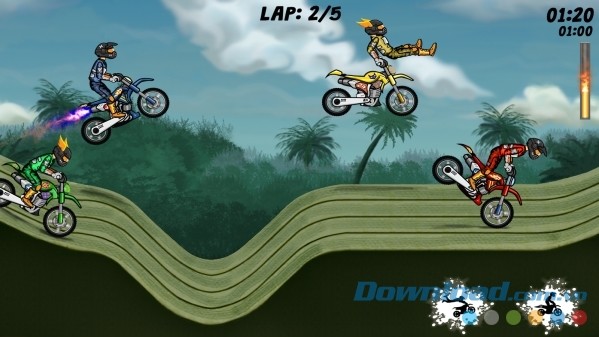 Thiết kế đồ họa bắt mắt của Stunt Extreme cho Android