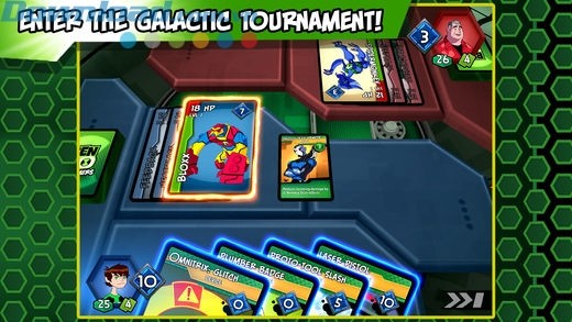 Game thẻ bài chiến đấu Ben 10 hấp dẫn cho di động
