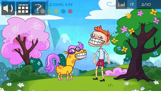 Đồ họa game đẹp, màu sắc tươi sáng