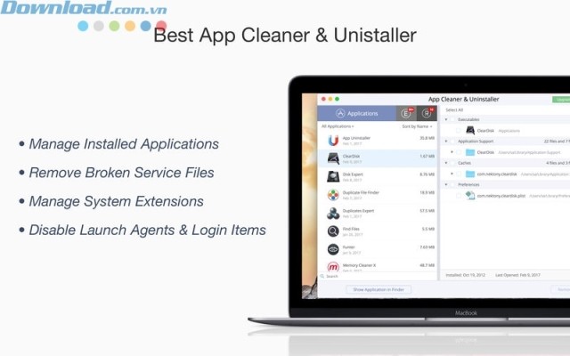 Phần mềm làm sạch ứng dụng trên máy Mac