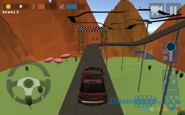 Mountain 4x4 Climb cho Android thiết kế giao diện dễ nhìn và thao tác