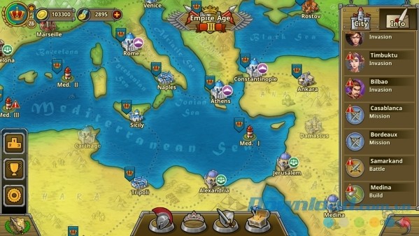 Game chiến tranh xây dựng đế chế đặc sắc European War 5: Empire cho Android