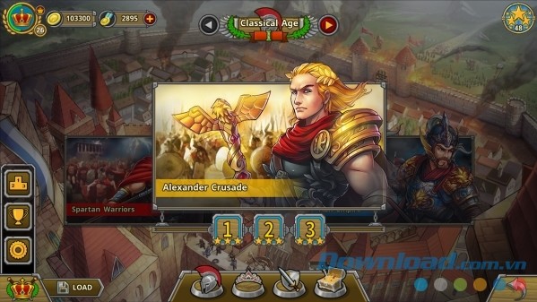 Thiết kế giao diện European War 5: Empire cho Android thoáng mắt và dễ điều hướng
