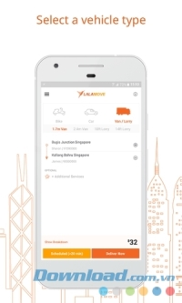 Ứng dụng giao hàng Lalamove Delivery App cho Android
