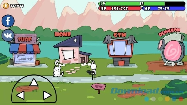 One Gun: Stickman cho Android thiết kế đồ họa vui mặt và có phần hài hước