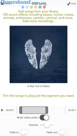 Thêm bài hát vào video