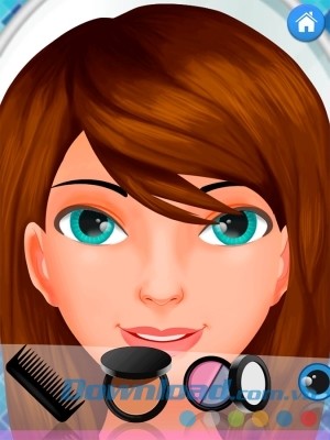 Princess Beauty Makeup Salon cho Android có bộ trang điểm phong phú
