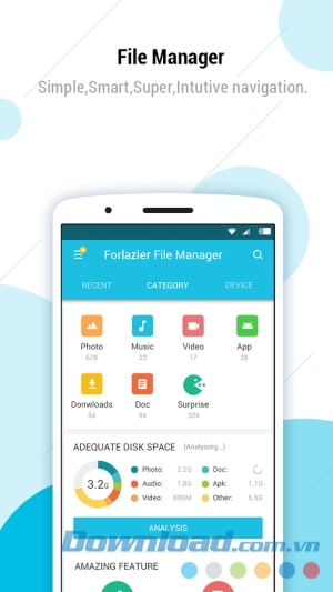 Trình quản lý file Forlazier File Manager cho Android