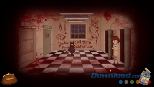 Khung cảnh u ám là nhân tố chính tạo nên cảm giác rợn người trong Fran Bow Chapter 1 cho Android