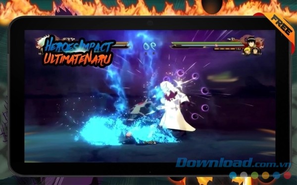 Trải nghiệm các chiêu thức Nhẫn thuật cực đỉnh trong Ultimate Shipuden: Ninja Heroes Impact cho Android