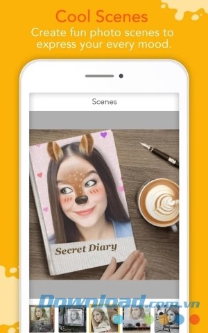 Thỏa sức sáng tạo ảnh vô hạn cùng YouCam Fun cho Android