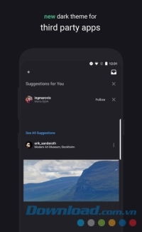 Swift Minimal cho Android thay nền cho ứng dụng thứ ba