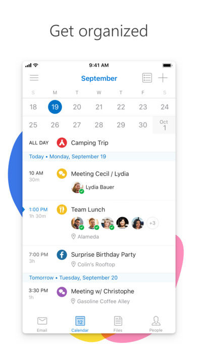 Lập lịch trình và chia sẻ lịch cực dễ trên Microsoft Outlook cho iPhone