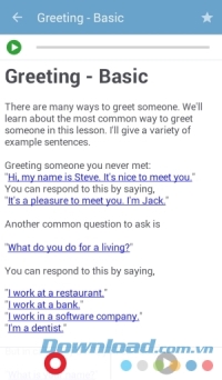 TalkEnglish Offline cho Android có bố cục trực quan