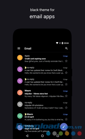 Swift Black Substratum Theme cho Android rất dễ dùng