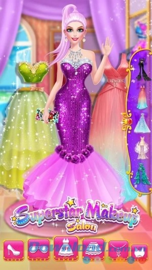 Biến hóa nhân vật thật đẹp trong Superstar Makeup Salon cho Android