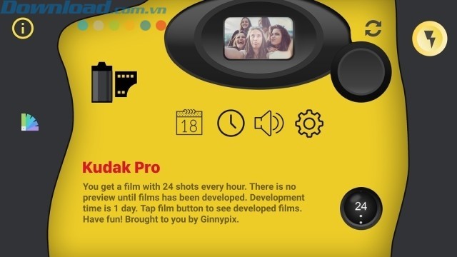 Kudak Pro cho chụp 24 shot hình trong một cuộn film như máy ảnh  phim thời xưa