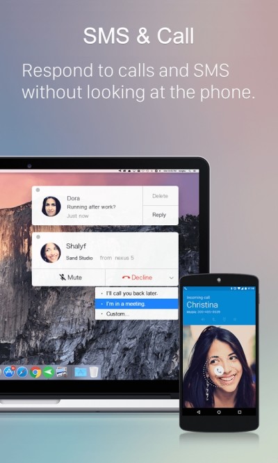 Nhận tin nhắn SMS và các cuộc gọi từ máy tính