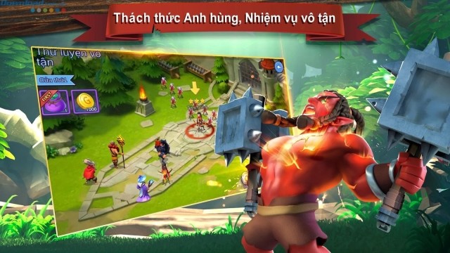 Thách thức anh hùng với nhiệm vụ vô tận
