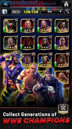 Thu thập các nhà vô địch WWE huyền thoại
