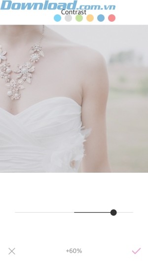 Điều chỉnh mức độ của bộ lọc