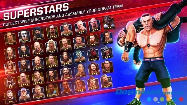 Thu thập các siêu sao và huyền thoại WWE