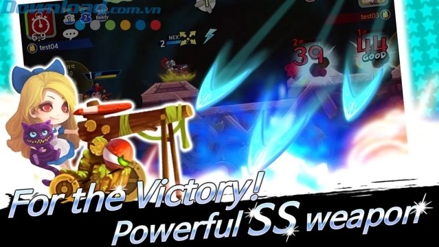 Sử dụng các vũ khí mạnh mẽ để giành chiến thắng