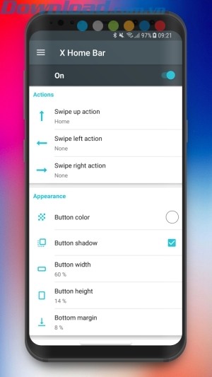 Cài đặt các hành động
