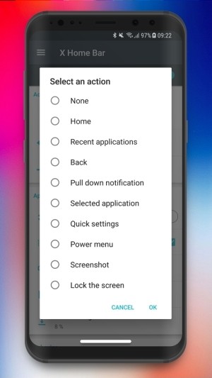 Các hành động có sẵn