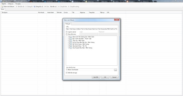 Album Downloader1.4.3.5Phần mềm tải album nhạc miễn phí