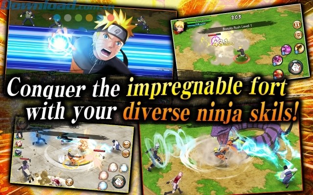 Thi triển những kỹ năng ninja đặc biệt và nhẫn thuật Ninjutsu