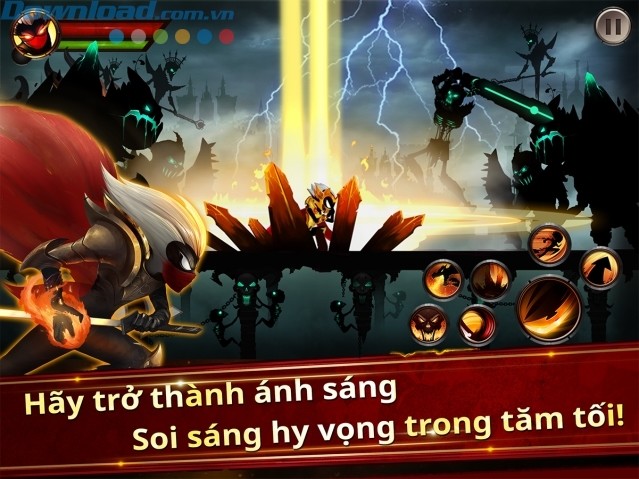 Trở thành stickman anh hùng và chiến đấu bảo vệ vương quốc