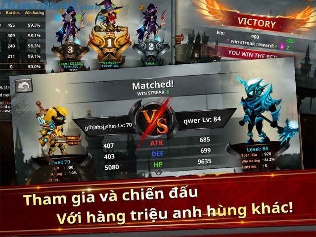 Tham gia chiến đấu với hàng triệu anh hùng khác