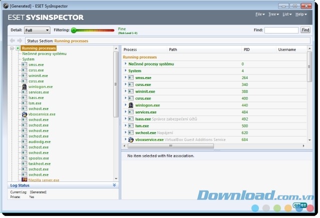 ESET SysInspector giúp người dùng kịp thời phát hiện mọi vấn đề bất ổn trong hệ thống máy tính
