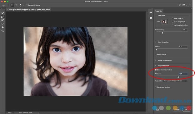 Adobe Photoshop CC 2018 19.1 thêm công cụ tách nền bằng một cú click chuột