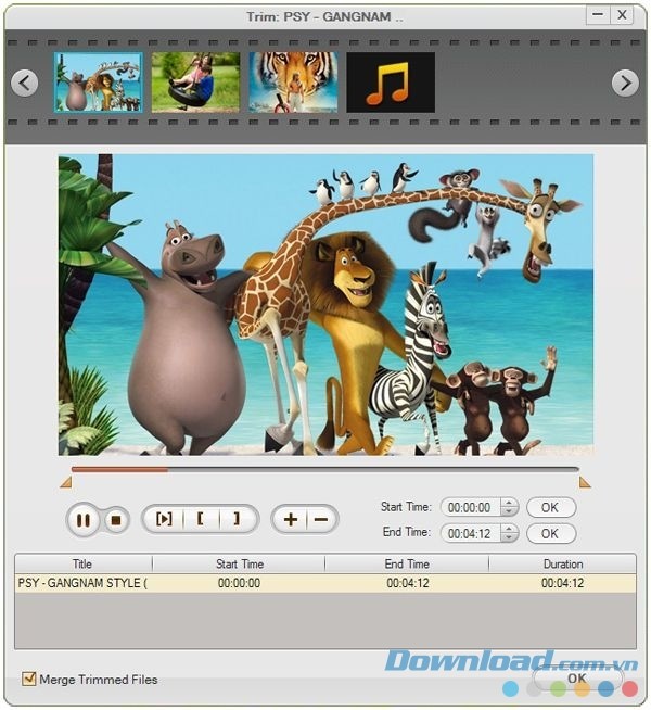 iOrgsoft iPad Video Converter hỗ trợ cắt đoạn video