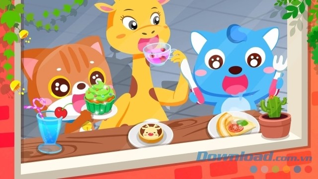 Game trẻ em Baby Panda's Café cho Android có đồ họa cực dễ thương