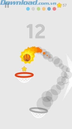 Căn lực và góc ném để bóng rơi chính xác