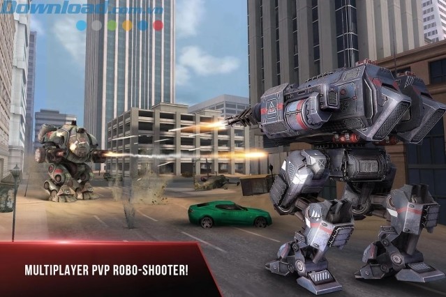 Bước vào cuộc đấu súng khốc liệt giữa các người máy khổng lồ