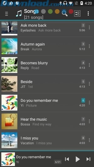 trình phát nhạc chất lượng cao cho điện thoại
