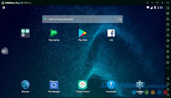 Giao diện MEmu 5.0.3