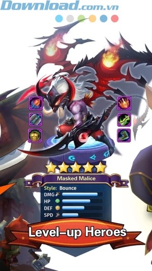 Nâng cấp các anh hùng