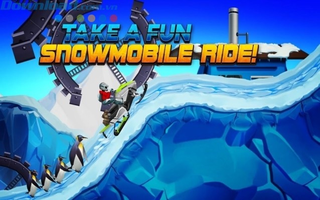 Tận hưởng cuộc đua xe trượt tuyết đầy niềm vui