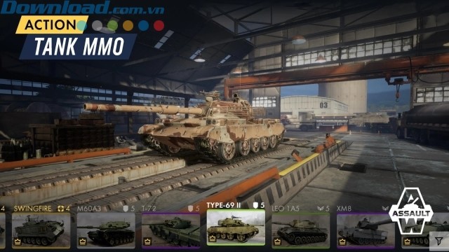 Vô số xe thiết giáp cho người chơi lựa chọn